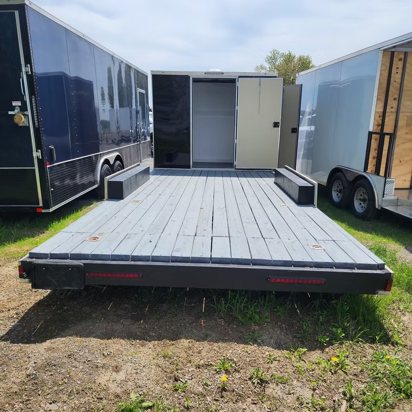 8.5 x 24′ CANUCK Hybrid Flatbed Trailer